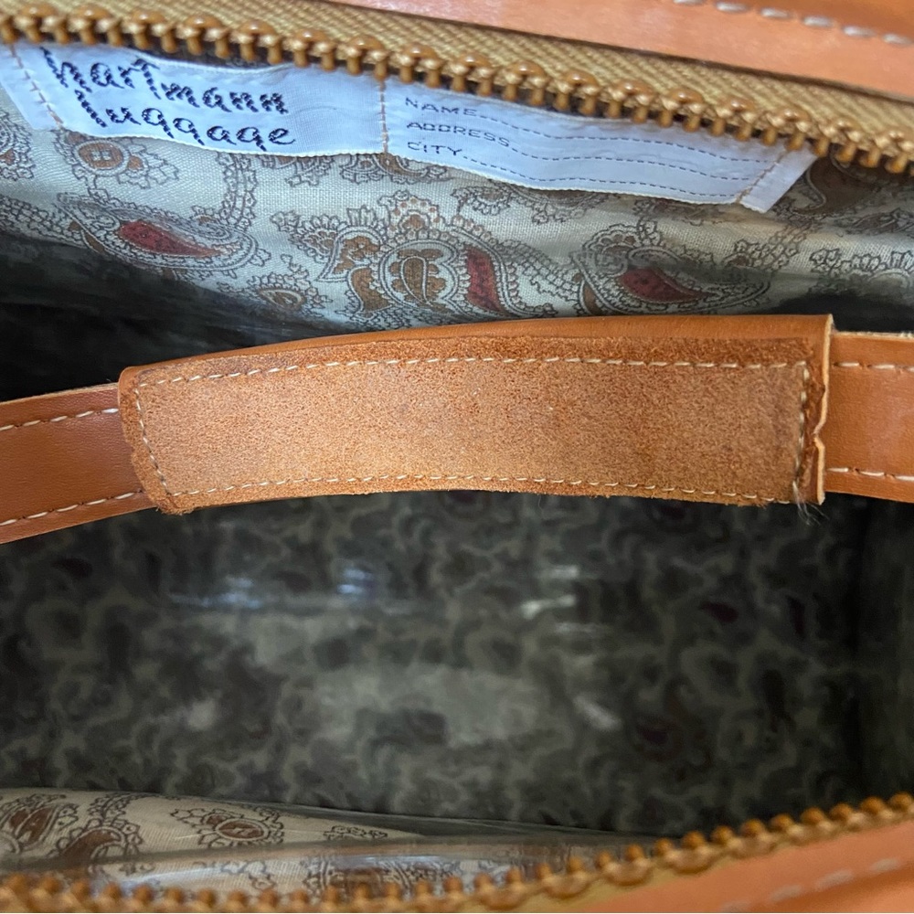 Hartmann Leather-Look Lined
Weekender Tote Brief Case Adjustable Straps CLASSIC! - Picture 8 of 13